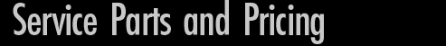 Service Parts Lists